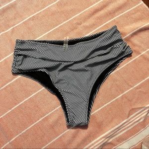 brand new! Zaful Striped Bikini Bottoms XL